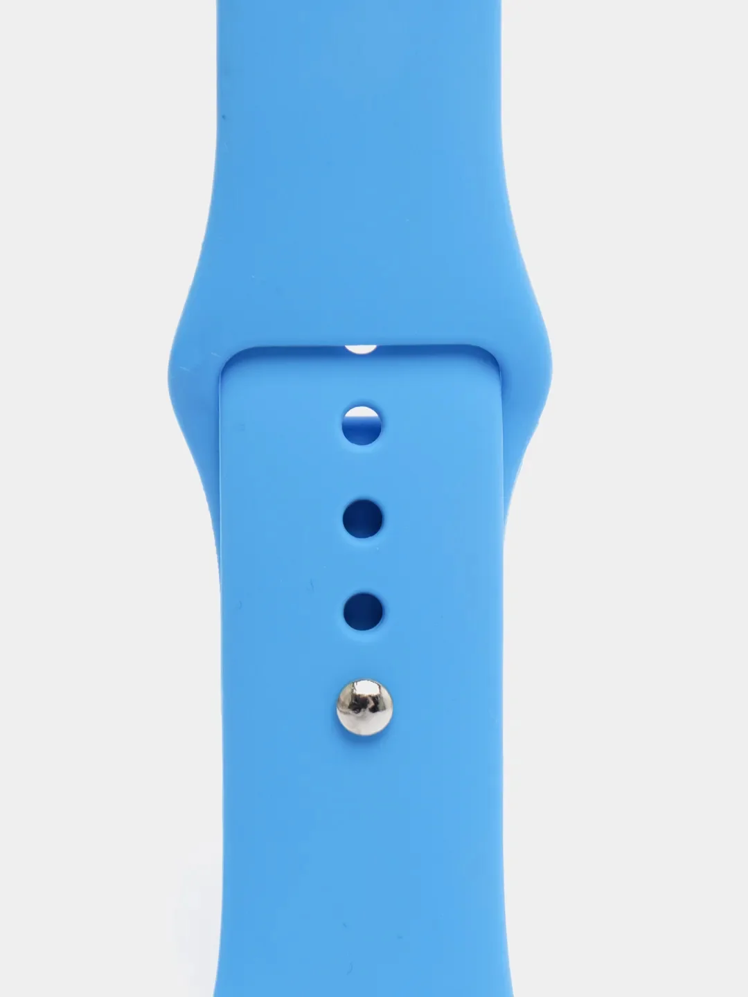 Голубой ремешок, силиконовый, цветной, для Apple Watch, 38, 40, 42, 44, 45, 49 мм