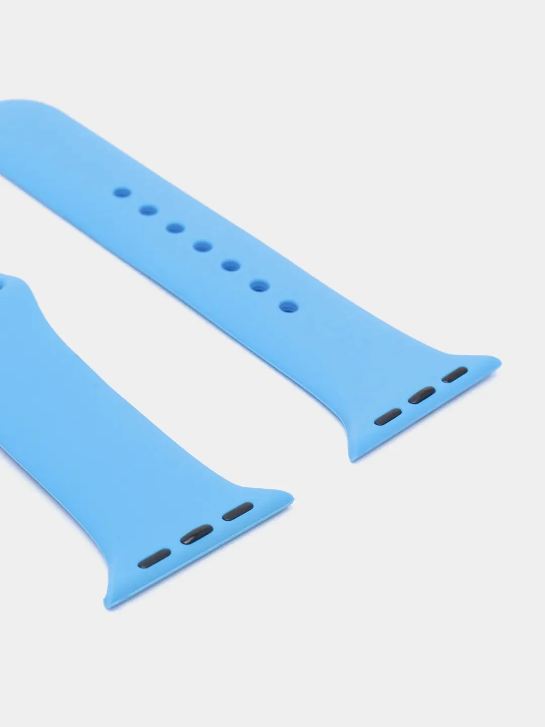 Голубой ремешок, силиконовый, цветной, для Apple Watch, 38, 40, 42, 44, 45, 49 мм