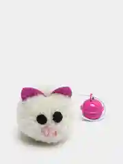 Белый игрушка для кошек "Мышка погремушка с колокольчиком"