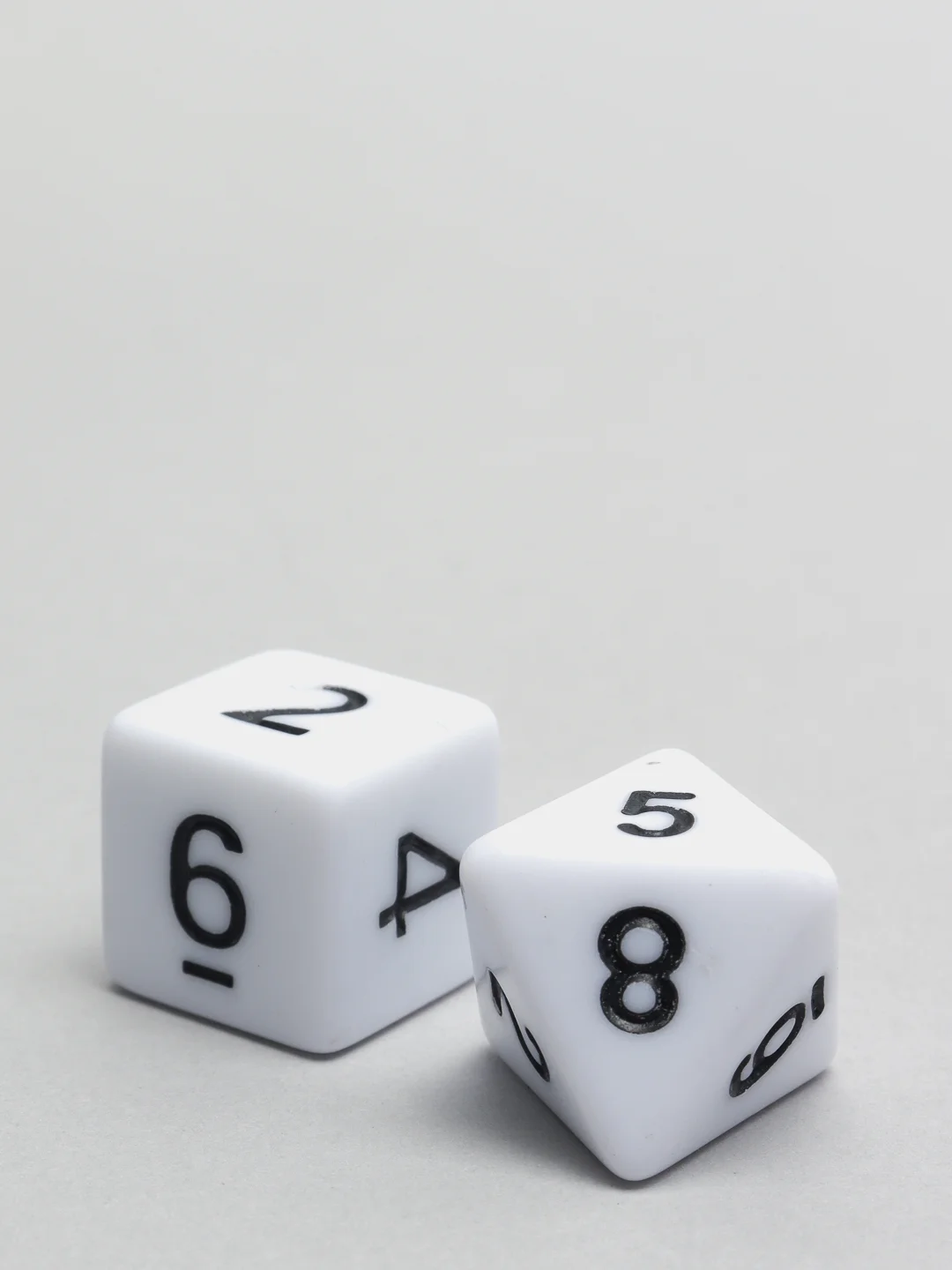 Белый набор кубиков для D&D, Dungeons and Dragons, ДнД, DnD, для ролевых игр, Pathfinder 7 шт
