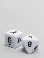 Белый набор кубиков для D&D, Dungeons and Dragons, ДнД, DnD, для ролевых игр, Pathfinder 7 шт