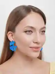 Серьги цветок / Серьги красные