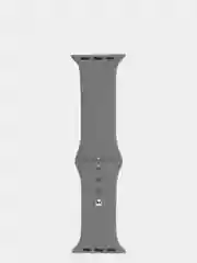 Тёмно-серый силиконовый ремешок для Apple Watch 3, 4, 5, 6, 7, SE на 42, 40, 44