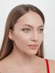Черный серьги Крестики унисекс