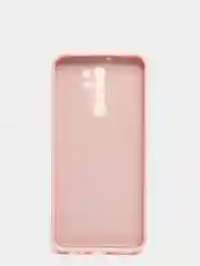 Коралловый меланж чехол для Xiaomi Redmi 9 матовый, силиконовый, с закрытым низом и бархатом внутри