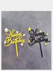Топпер для торта Happy Birthday