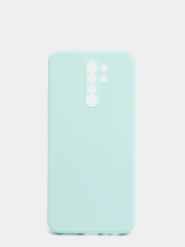 Чехол для Xiaomi Redmi 9 матовый, силиконовый, с закрытым низом и бархатом внутри