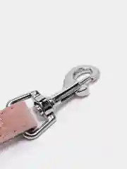 Розовый шлейка с поводком прогулочная для собак и кошек, один бантик S