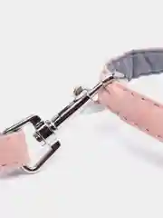 Розовый шлейка с поводком прогулочная для собак и кошек, один бантик S