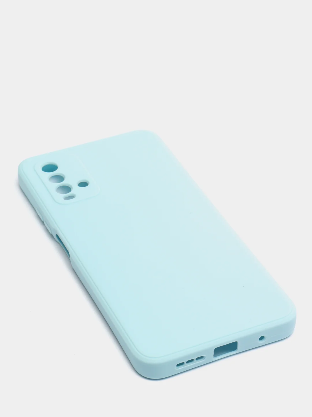 Ледяной чехол для Xiaomi Redmi 9T матовый силиконовый с защитой камер и бархатом внутри