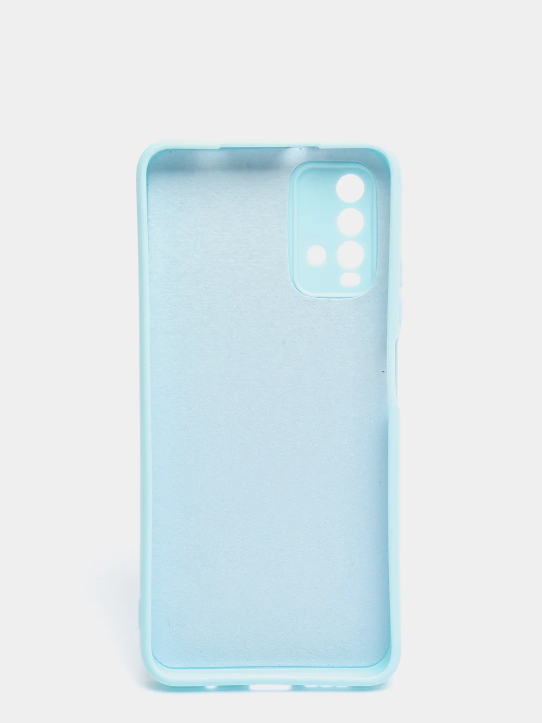 Ледяной чехол для Xiaomi Redmi 9T матовый силиконовый с защитой камер и бархатом внутри