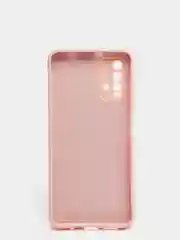 Коралловый меланж чехол для Xiaomi Redmi 9T матовый силиконовый с защитой камер и бархатом внутри