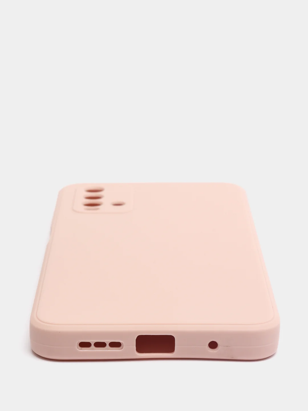 Коралловый меланж чехол для Xiaomi Redmi 9T матовый силиконовый с защитой камер и бархатом внутри