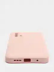 Коралловый меланж чехол для Xiaomi Redmi 9T матовый силиконовый с защитой камер и бархатом внутри