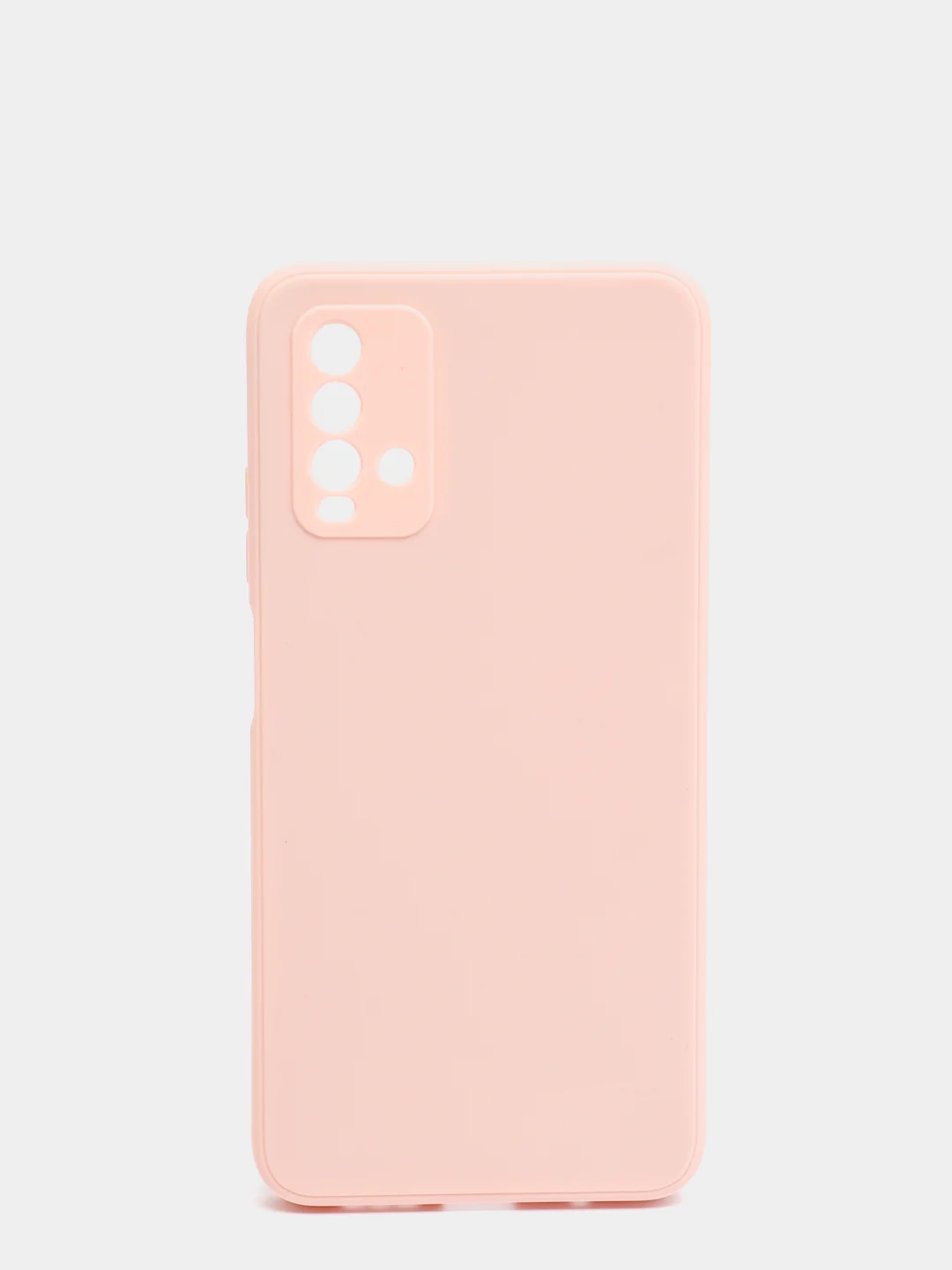 Коралловый меланж чехол для Xiaomi Redmi 9T матовый силиконовый с защитой камер и бархатом внутри