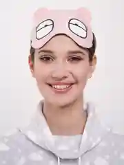 Розовый маска для сна, с охлаждающим гелем