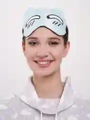 Небесно-голубой маска для сна, с охлаждающим гелем