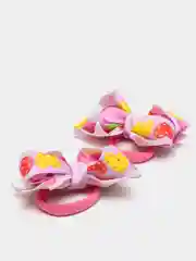 Лавандовый бантики для волос из репсовой ленты /Резинки для волос