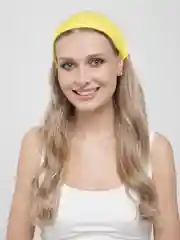 Желтый бандана на голову на резинке
