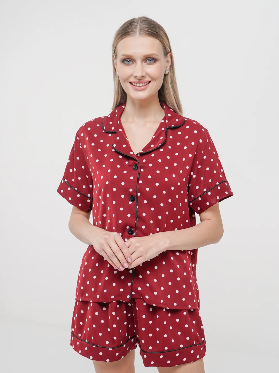 Багровый пижама Fashion
