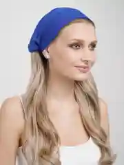 Синий бандана на голову на резинке