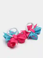 Фуксия бантики для волос из репсовой ленты/Резинки для волос