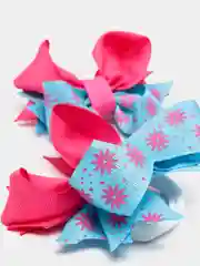 Фуксия бантики для волос из репсовой ленты/Резинки для волос