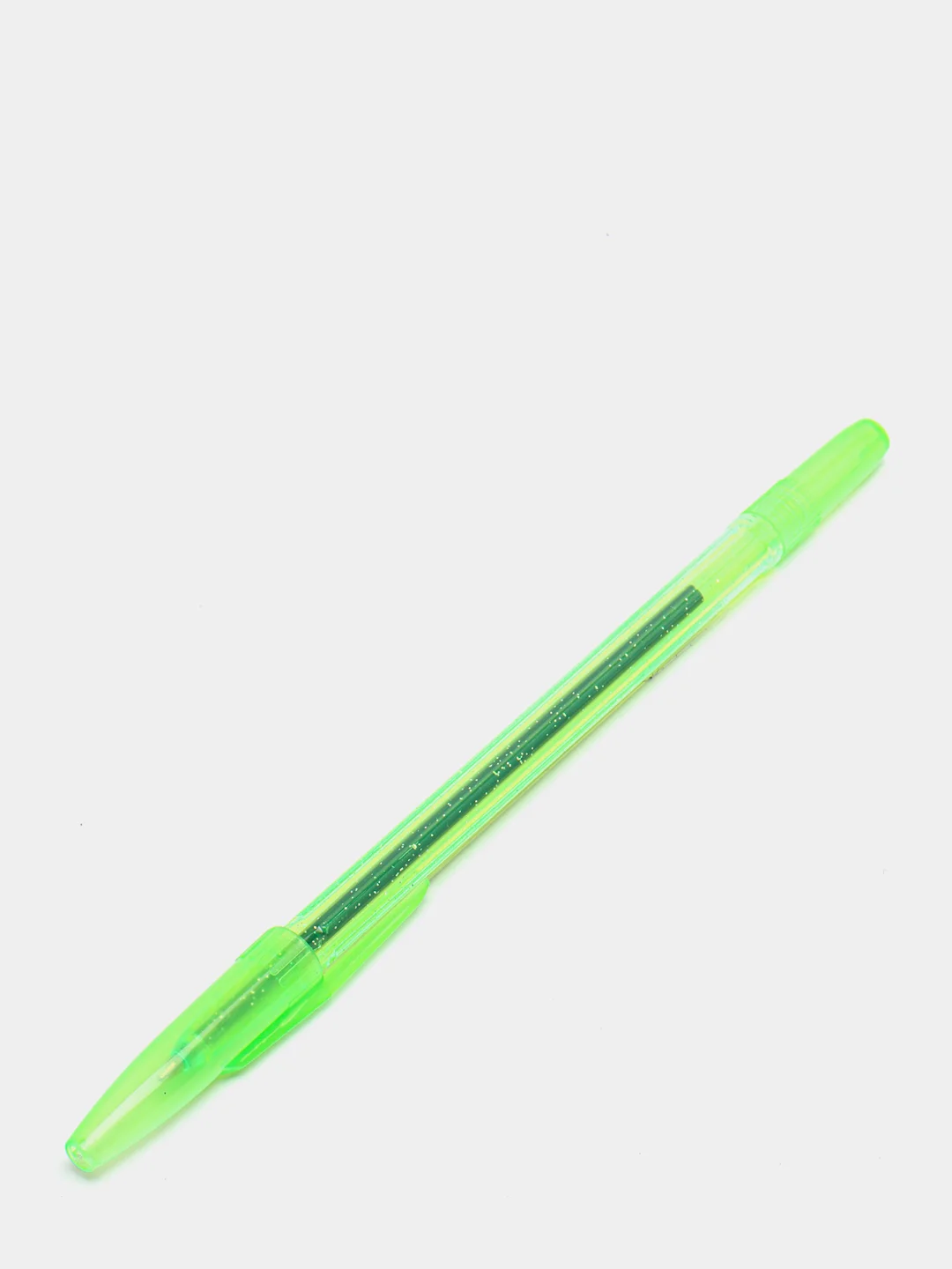 Зеленый ручка ШАРИКОВАЯ СТАММ 511 NEON СИНЯЯ 1,0ММ, ПРОЗРАЧНЫЙ КОРПУС С БЛЕСТКАМИ 3 ШТ