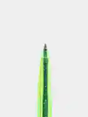 Желтый ручка ШАРИКОВАЯ СТАММ 511 NEON СИНЯЯ 1,0ММ, ПРОЗРАЧНЫЙ КОРПУС С БЛЕСТКАМИ 3 ШТ