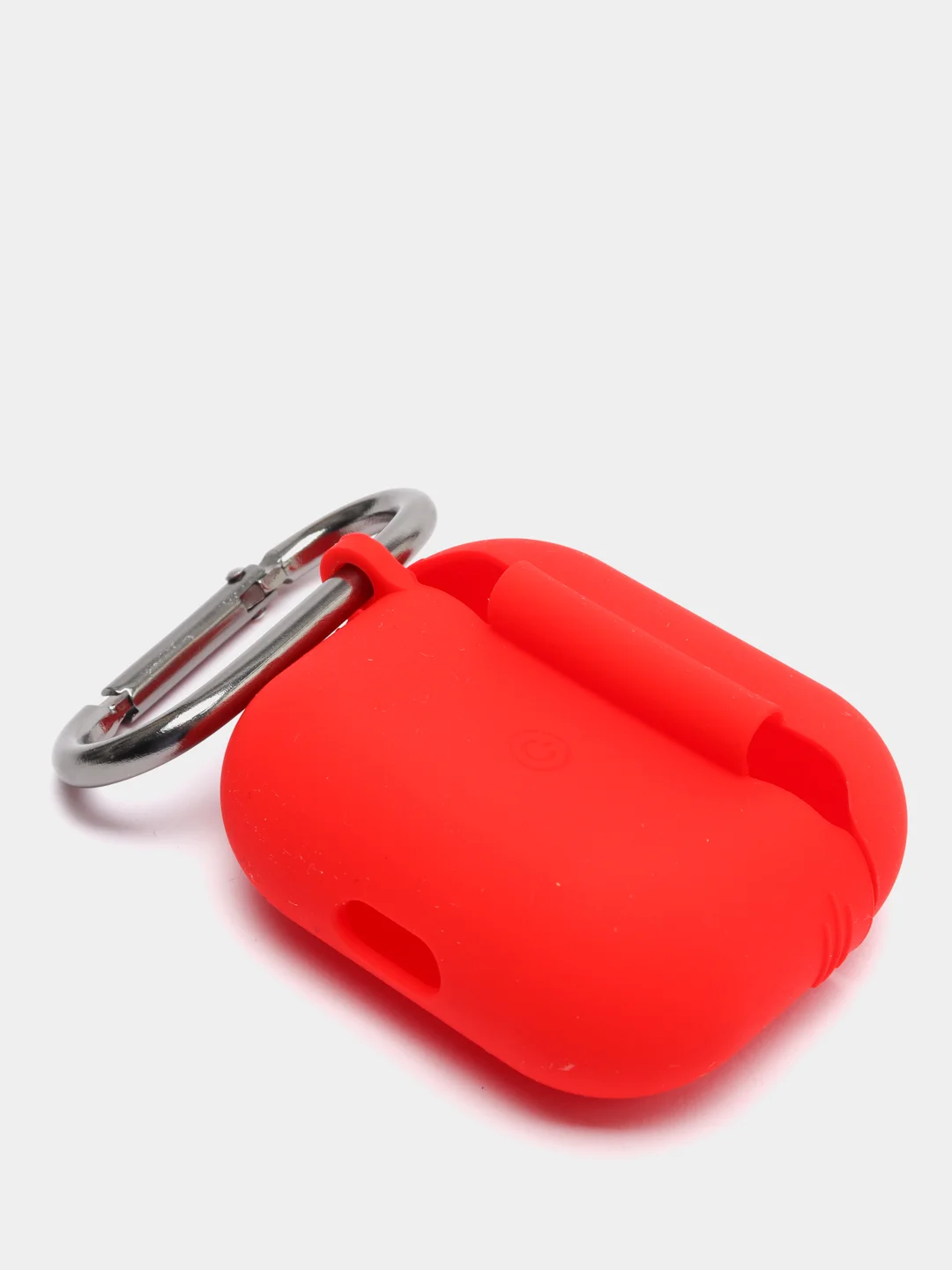 Красный силиконовый чехол для Apple AirPods 3 поколения 2021 (с карабином)
