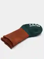 Зеленый детские махровые удлиненные носки