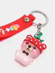 Розовый силиконовые брелки