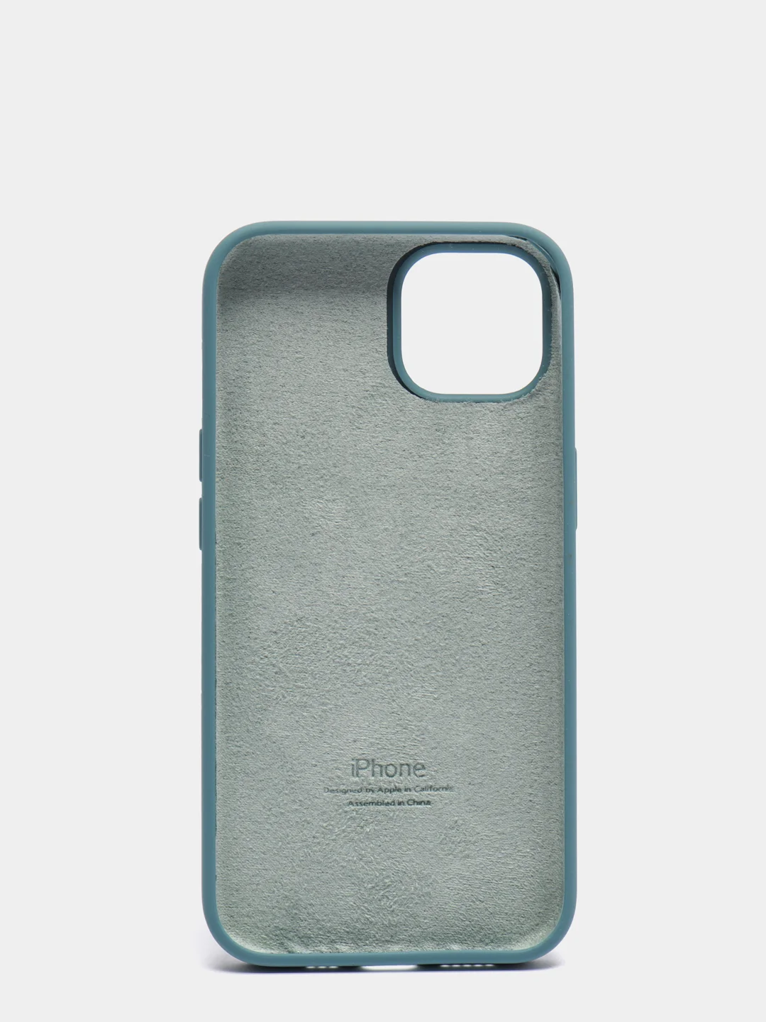 Зелёный хаки чехол Silicone Case для iPhone 13 с закрытым низом