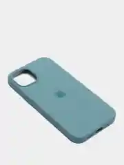 Зелёный хаки чехол Silicone Case для iPhone 13 с закрытым низом