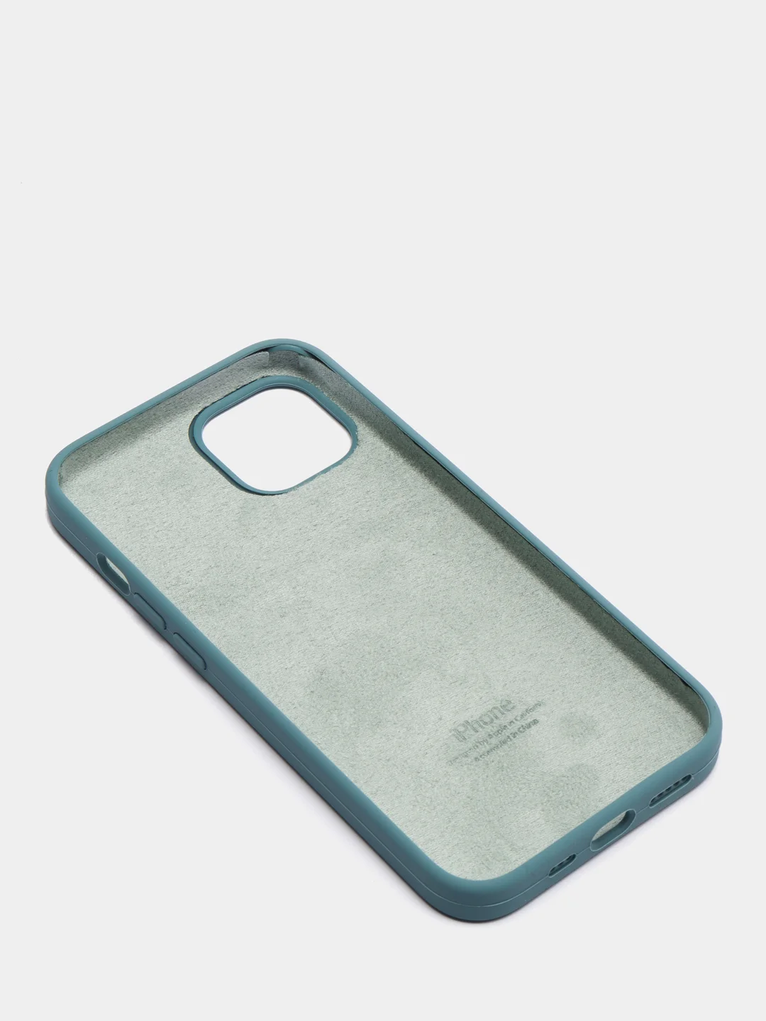 Зелёный хаки чехол Silicone Case для iPhone 13 с закрытым низом