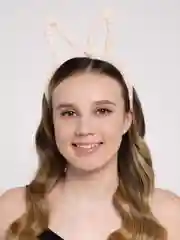 Бежевый ободок с ушками зайки Хэллоуин Mimi Beauty
