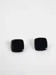 Белый серьги Minimalism "Квадраты"