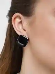 Белый серьги Minimalism "Квадраты"