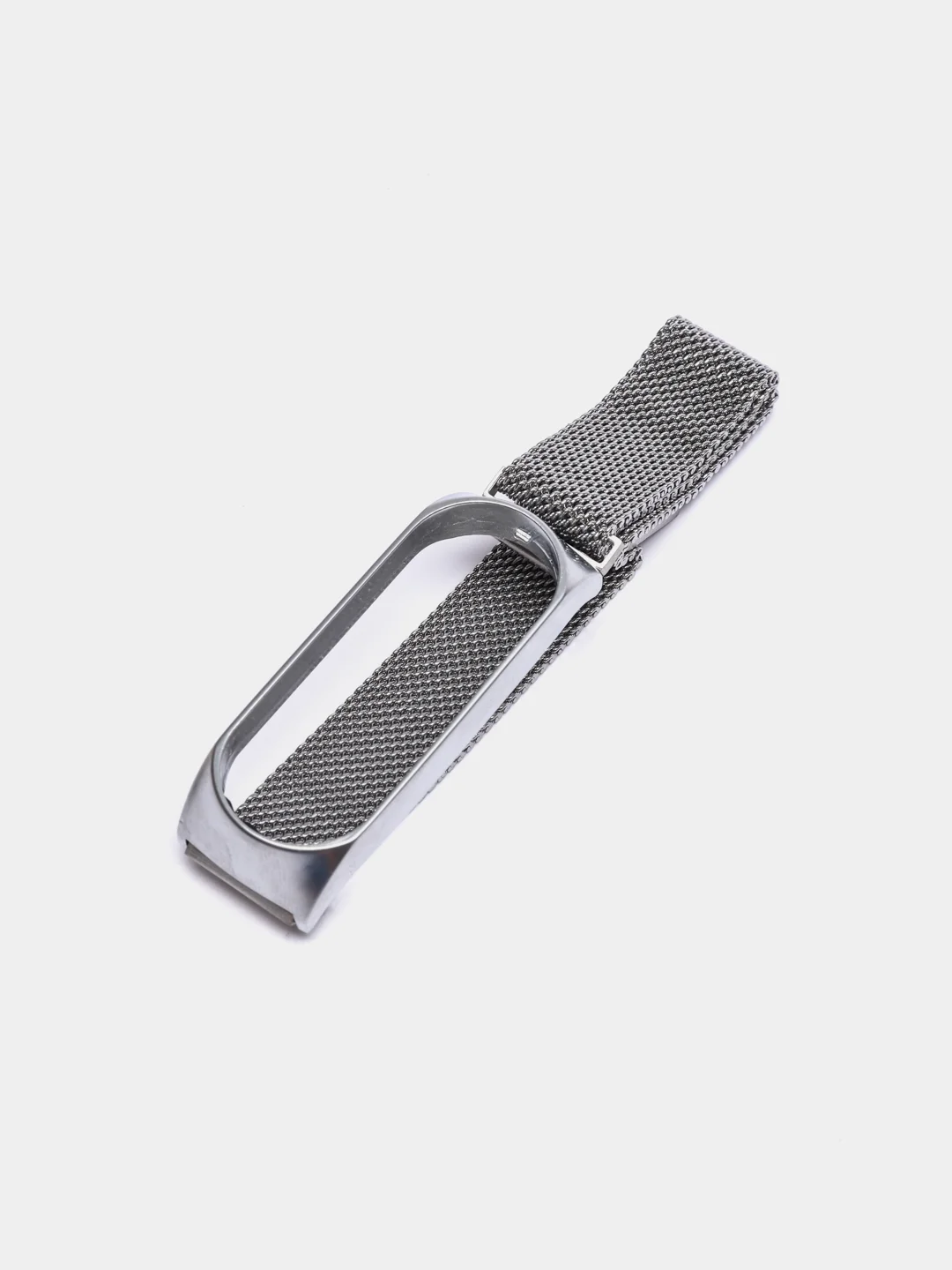 Серебряный металлический ремешок для Xiaomi Mi Band 3 и 4