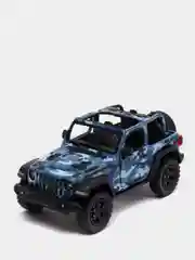 Синий металлическая машина Jeеp Wrangler Camo 2018 KT5420DA