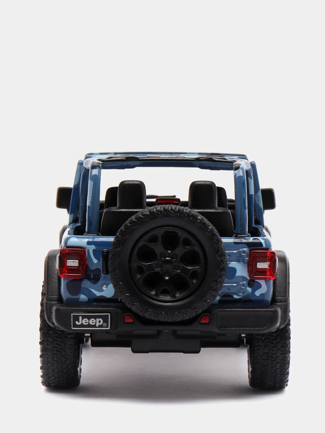 Синий металлическая машина Jeеp Wrangler Camo 2018 KT5420DA