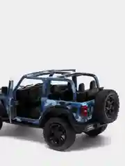 Синий металлическая машина Jeеp Wrangler Camo 2018 KT5420DA