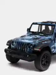 Синий металлическая машина Jeеp Wrangler Camo 2018 KT5420DA