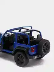Синий металлическая машинка Jeep Wrangler 2018 KT5412DA