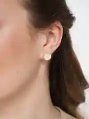 Золотой серьги геометрические