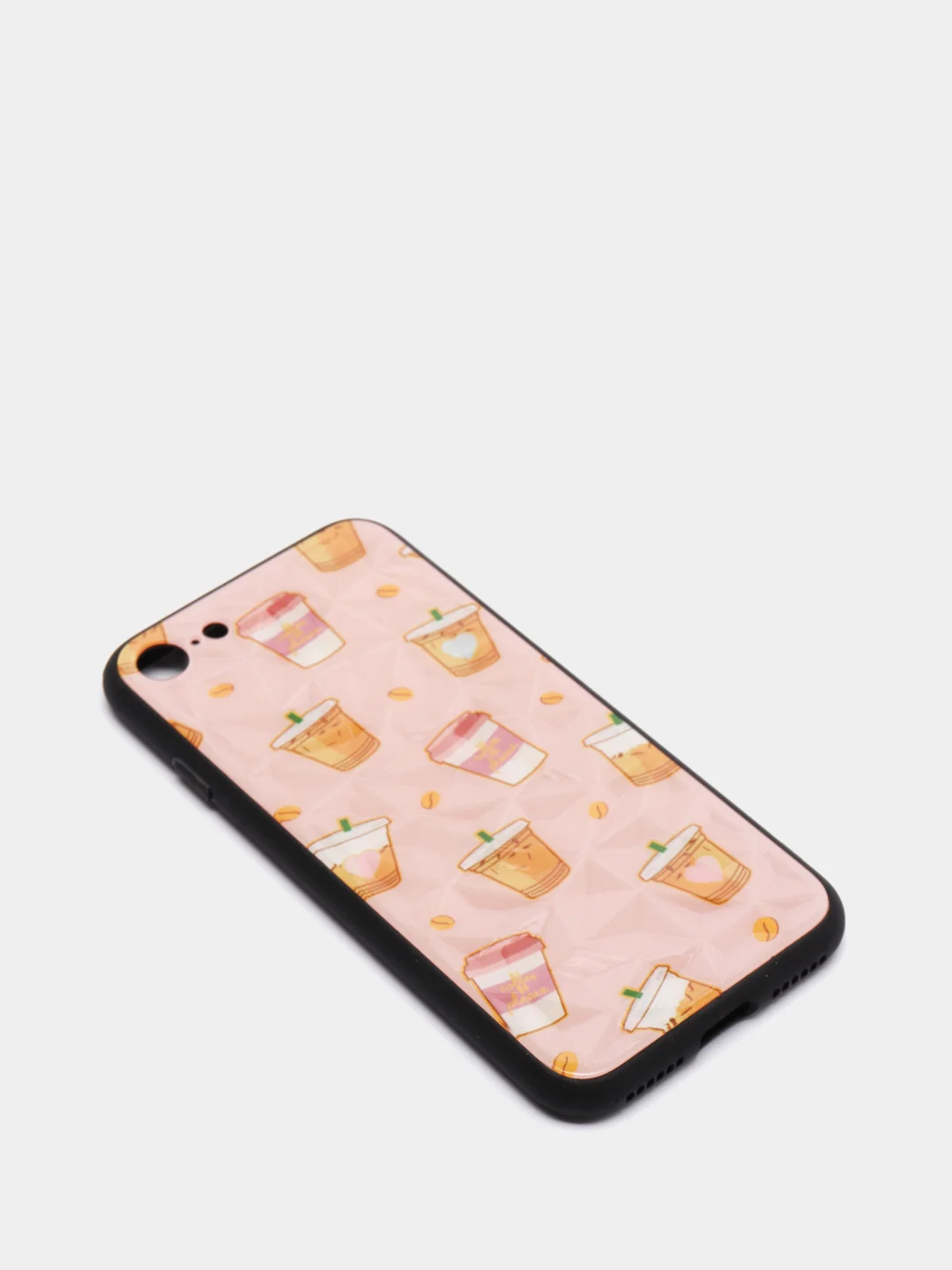 Красный чехол для iPhone 7, 8, SE, ромбик