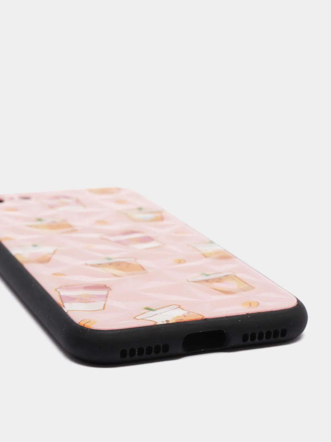 Красный чехол для iPhone 7, 8, SE, ромбик
