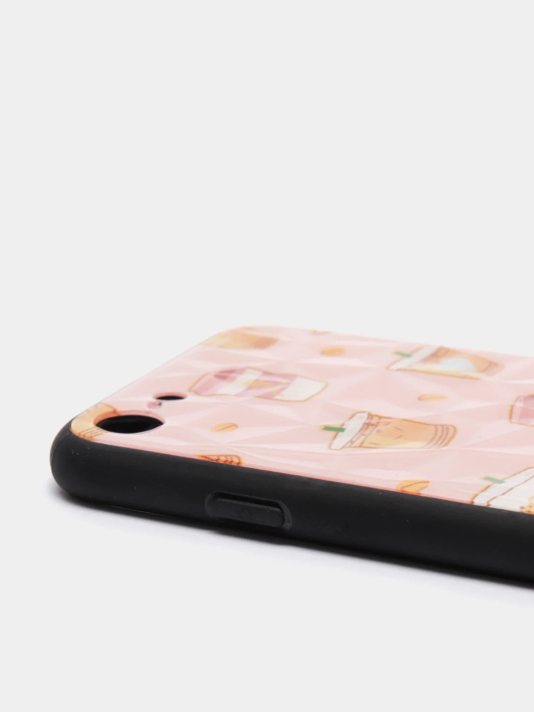 Красный чехол для iPhone 7, 8, SE, ромбик