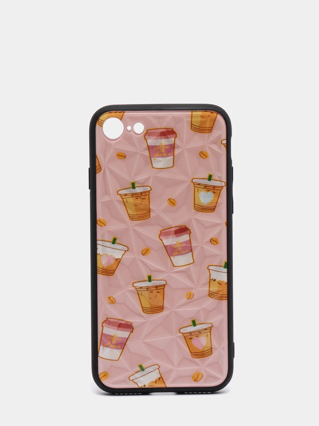 Красный чехол для iPhone 7, 8, SE, ромбик