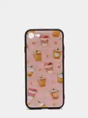 Красный чехол для iPhone 7, 8, SE, ромбик